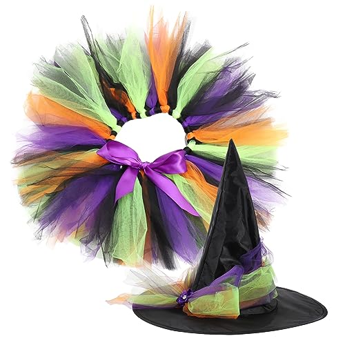 NIYANGLE 1 Satz Halloween- -Kinderrockanzug halloween costume halloween kleidung Kit Kinderhalloween-Kostüme Mädchen Halloween-Versorgung bequemes Halloween-Kostüm Polyester von NIYANGLE