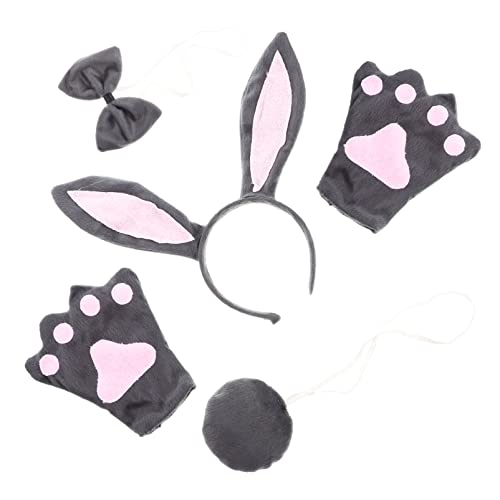 NIYANGLE 1 Satz Halloween Tierkostüm Set Teiliges Hasenohren Haarreif Fliege und für Kinderparty Cosplay und Festliche Anlässe NIYANGLE 1 Satz Halloween Tierkostüm Set Teiliges Hasenohren Haarreif Fliege und für Kinderparty Cosplay und Festliche Anlässe von NIYANGLE