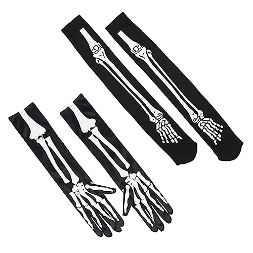 NIYANGLE 1 Satz Halloween lange Socken Halloween-Schädelstrümpfe Halloween-Party Halloween liefert sockenschuhe halloween hohe socken Party Socken Handschuhe Polyester Black NIYANGLE 1 Satz Halloween lange Socken Halloween-Schädelstrümpfe Halloween-Party Halloween liefert sockenschuhe halloween hohe socken Party Socken Handschuhe Polyester Black von NIYANGLE