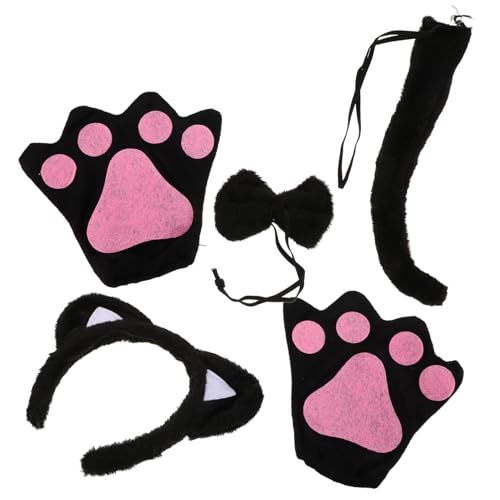 NIYANGLE 1 Satz Katzenohrhaar -reisanzüge Cosplay -kostüm Katzenkostüm Für Mädchen Katzenkostüm Halloween Katzenohren Stirnband Katzenkostüm Frauen Black Plastik NIYANGLE 1 Satz Katzenohrhaar -reisanzüge Cosplay -kostüm Katzenkostüm Für Mädchen Katzenkostüm Halloween Katzenohren Stirnband Katzenkostüm Frauen Black Plastik von NIYANGLE
