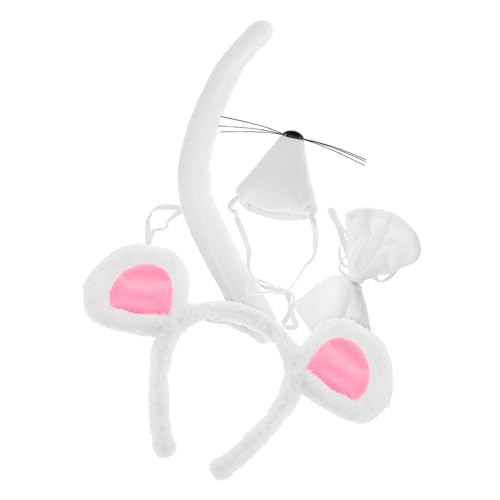 NIYANGLE 1 Satz Kleine -Stirnbandkopfschmuck Mini-Mausohren für Frauen -Nasen-Kostüm Mäusekostüm Mäuseohren Mauskostüm für Rattenkostüm Damen Plastik Weiß NIYANGLE 1 Satz Kleine -Stirnbandkopfschmuck Mini-Mausohren für Frauen -Nasen-Kostüm Mäusekostüm Mäuseohren Mauskostüm für Rattenkostüm Damen Plastik Weiß von NIYANGLE