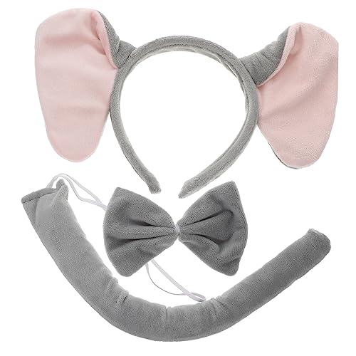 NIYANGLE 1 Satz Kostümset Elefantenohren mit Fliege für Erwachsene Tierische Verkleidungsaccessoires für Karneval Halloween Zoo Themenpartys und Cosplay Veranstaltungen NIYANGLE 1 Satz Kostümset Elefantenohren mit Fliege für Erwachsene Tierische Verkleidungsaccessoires für Karneval Halloween Zoo Themenpartys und Cosplay Veranstaltungen von NIYANGLE