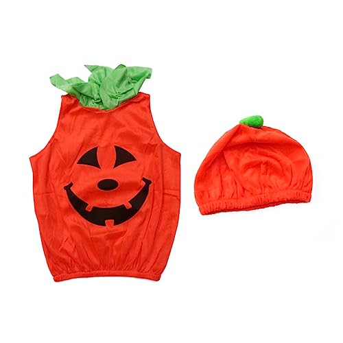 NIYANGLE 1 Satz Kürbiskleidung Für Maskerade-outfit Halloween -kleid Kürbis Kostüm Cosplay -kostüm Flanell von NIYANGLE