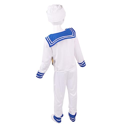 NIYANGLE 1 Satz Matrosenanzug Für Matrosenuniform Cosplay -kostüm Partykostüm Weiß Polyester NIYANGLE 1 Satz Matrosenanzug Für Matrosenuniform Cosplay -kostüm Partykostüm Weiß Polyester von NIYANGLE