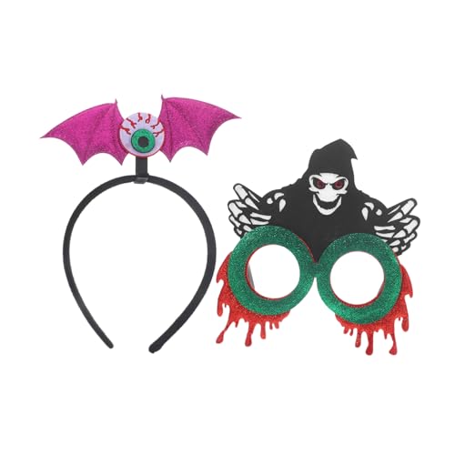 NIYANGLE 1 Satz Party-Cosplay-Accessoires Zubehör für Dämonenkostüme Halloween-Kopfschmuck für Frauen Halloween-Brille Leistungsqualitäten Halloween-Rollenspielzubehör das Haustier NIYANGLE 1 Satz Party-Cosplay-Accessoires Zubehör für Dämonenkostüme Halloween-Kopfschmuck für Frauen Halloween-Brille Leistungsqualitäten Halloween-Rollenspielzubehör das Haustier von NIYANGLE