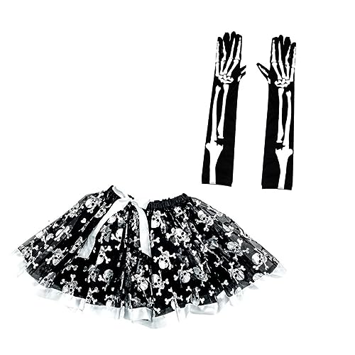 NIYANGLE 1 Satz Rockhandschuhset Kostüm Halloween -tutu -rock Gespenster-tutu-rock Kind Handschuhe Halloween-cosplay-party-stirnbänder Leistungsröcke Für Mädchen Black Stoff NIYANGLE 1 Satz Rockhandschuhset Kostüm Halloween -tutu -rock Gespenster-tutu-rock Kind Handschuhe Halloween-cosplay-party-stirnbänder Leistungsröcke Für Mädchen Black Stoff von NIYANGLE