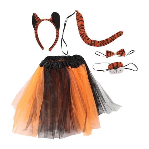 NIYANGLE 1 Satz Tiger-Stirnband-Set Tigerkostüm für Erwachsene Röcke Kostüme Tierstirnband und - Tiger Kostüm Tiger Kostümzubehör Tier-Cosplay-Kit Stoff NIYANGLE 1 Satz Tiger-Stirnband-Set Tigerkostüm für Erwachsene Röcke Kostüme Tierstirnband und - Tiger Kostüm Tiger Kostümzubehör Tier-Cosplay-Kit Stoff von NIYANGLE