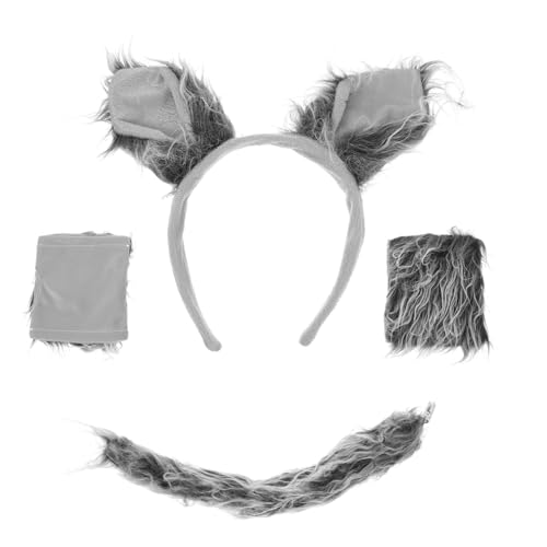 NIYANGLE 1 Satz Wolf Kostüm Zubehör Flauschige Graue Wolfsohren Handschuhe für Cosplay Halloween Bühnenaufführungen Tierische Accessoires für Partys und Besondere Anlässe NIYANGLE 1 Satz Wolf Kostüm Zubehör Flauschige Graue Wolfsohren Handschuhe für Cosplay Halloween Bühnenaufführungen Tierische Accessoires für Partys und Besondere Anlässe von NIYANGLE