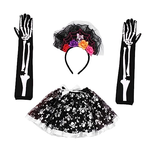 NIYANGLE 1 Satz kinderkostüme halloween kinderkostum halloween Children's cosplay costumes kinderkleider kopfbedeckung halloween kopfschmuck zeigen Kostüm Masquerade Kostüm Black von NIYANGLE