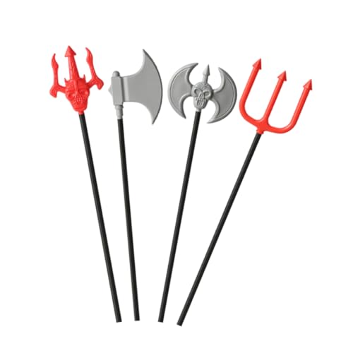 NIYANGLE 1 Set 4 Stücke Halloween Simulation Dreizack Halloween Kostüme Teufel Prop Teufel Kostüm Prop Schwarz NIYANGLE 1 Set 4 Stücke Halloween Simulation Dreizack Halloween Kostüme Teufel Prop Teufel Kostüm Prop Schwarz von NIYANGLE