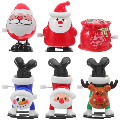NIYANGLE 1 Set Weihnachtsstrumpffüller: Kreatives Aufziehspielzeug für Kinder – Weihnachtsfeier-uhrwerk, Weihnachtsmann, Schneemann, Rentier – Partygeschenke für Feiertage NIYANGLE 1 Set Weihnachtsstrumpffüller: Kreatives Aufziehspielzeug für Kinder – Weihnachtsfeier-uhrwerk, Weihnachtsmann, Schneemann, Rentier – Partygeschenke für Feiertage von NIYANGLE