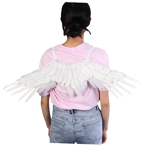 NIYANGLE 1 Stück Flügel halloween costume halloween kleidung present for kleidung fashing costume igelkostümkinder basteln Weiß Hochzeit Märchenkostüm Sternenlicht von NIYANGLE
