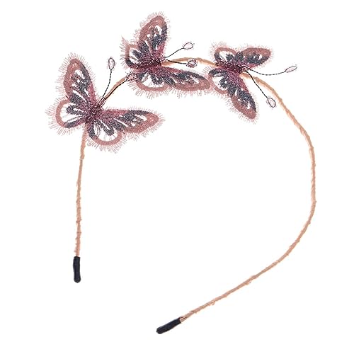 NIYANGLE 1 Stück Haarreif mit Stickerei Schmetterlingsform Haarschmuck für Hochzeiten und Besondere Anlässe Stilvolles Haaraccessoire Langlebig und Auffällig von NIYANGLE