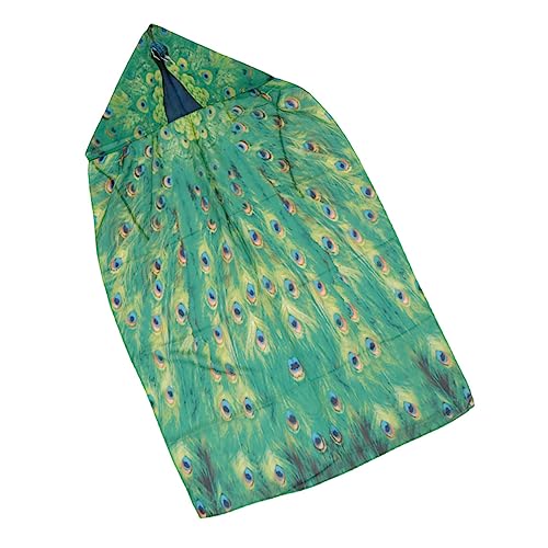 NIYANGLE 1 Stück Halloween Tagpfauenauge Cape Fantasie mit Kapuzenumhang Kostüme Plüsch halloween umhang halloween costume Kapuzenumhänge für Cosplay Halloween-Kapuzenmantel Chiffon Green von NIYANGLE