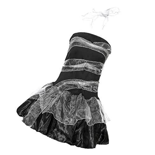 NIYANGLE 1 Stück Halloween-kleid Zombie Kostüme Für Frauen Geist Teufelskleid Halloweenkostüm Halloween-brautkostüm Halloween -kleid Partykostüm Mädchenkleid Partykleidung Polyester Black NIYANGLE 1 Stück Halloween-kleid Zombie Kostüme Für Frauen Geist Teufelskleid Halloweenkostüm Halloween-brautkostüm Halloween -kleid Partykostüm Mädchenkleid Partykleidung Polyester Black von NIYANGLE