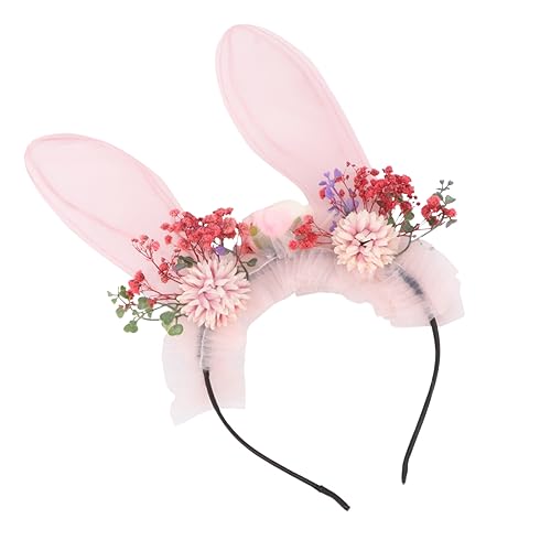 NIYANGLE 1 Stück Hasenohren Haarreif Leichter Kopfschmuck für Partys für Ostern Karneval und Kostümpartys Zufälliges Design Perfektes Fotorequisit nicht Deformierbar und Bequem von NIYANGLE