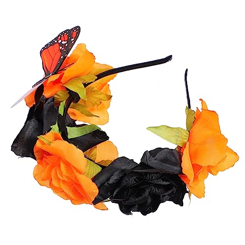 NIYANGLE 1 Stück Kunstblumen Haarreif mit Rosen für Halloween Feiern Accessoire für Mädchen und Partys Langlebig und Bequem für Kostüme und Fotosessions NIYANGLE 1 Stück Kunstblumen Haarreif mit Rosen für Halloween Feiern Accessoire für Mädchen und Partys Langlebig und Bequem für Kostüme und Fotosessions von NIYANGLE
