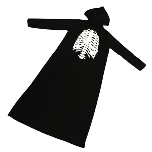 NIYANGLE 1 Stück Luminous Skeleton Pattern Robe Polyester Halloween Kostüm für Erwachsene Geeignet für Männer und Frauen für Themenpartys und Karneval Langlebig und Stylisch NIYANGLE 1 Stück Luminous Skeleton Pattern Robe Polyester Halloween Kostüm für Erwachsene Geeignet für Männer und Frauen für Themenpartys und Karneval Langlebig und Stylisch von NIYANGLE