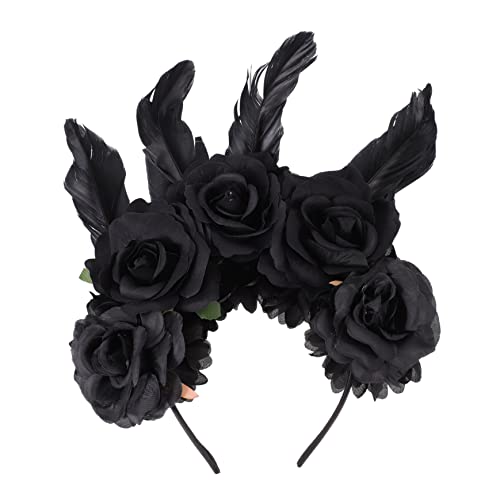 NIYANGLE 1 Stück Schwarzes Fake Haarband für Halloween Party Damen Haarschmuck Cosplay Accessoire Stilvolles Stirnband für Kostüme und Feiern NIYANGLE 1 Stück Schwarzes Fake Haarband für Halloween Party Damen Haarschmuck Cosplay Accessoire Stilvolles Stirnband für Kostüme und Feiern von NIYANGLE
