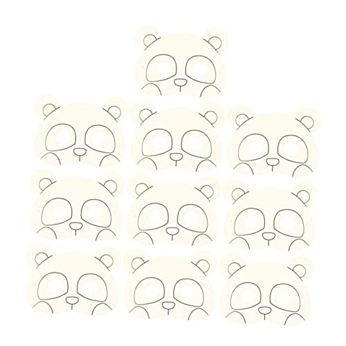 NIYANGLE 10 Stück Papiermaske Cosplay-Party-Gesichtsabdeckung Bastelmaske unbemalte Panda-Gesichtsabdeckung Kindermaske tiermasken für bastel set für tierische Maske Weiß NIYANGLE 10 Stück Papiermaske Cosplay-Party-Gesichtsabdeckung Bastelmaske unbemalte Panda-Gesichtsabdeckung Kindermaske tiermasken für bastel set für tierische Maske Weiß von NIYANGLE