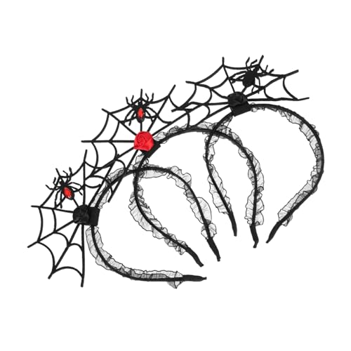 NIYANGLE 12 Stck Teiliges Halloween Haarreif mit Spinnennetz und Spinne Dekorativ Langlebig Halloween Cosplay Kopfschmuck für Party und Kostüm Gruseliges Design Festliche NIYANGLE 12 Stck Teiliges Halloween Haarreif mit Spinnennetz und Spinne Dekorativ Langlebig Halloween Cosplay Kopfschmuck für Party und Kostüm Gruseliges Design Festliche von NIYANGLE