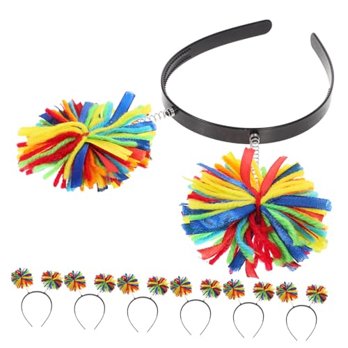 NIYANGLE 12 Stück Teiliges Pompon Haarband für Erwachsene Festtags Haaraccessoires für Partys und Besondere Anlässe von NIYANGLE