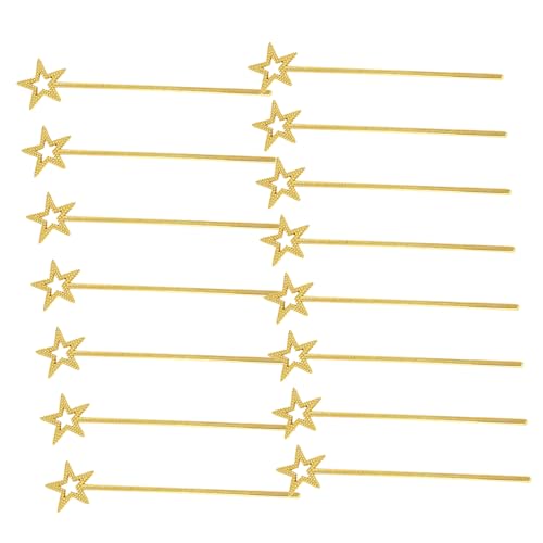 NIYANGLE 15 Stück Teiliges Feenstab Sternförmige Prinzessinnenstäbe mit Hohlem Stern-Design Leicht und Ergonomisch für Geburtstagsfeiern Halloween Weihnachten Kostümpartys und Kreatives von NIYANGLE