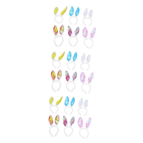 NIYANGLE 18 Stück Teiliges Fluoreszierendes Hasenohren Haarreif für Mädchen Leichtes Stirnband für Halloween Karneval Fasching Party Kostüm Zubehör NIYANGLE 18 Stück Teiliges Fluoreszierendes Hasenohren Haarreif für Mädchen Leichtes Stirnband für Halloween Karneval Fasching Party Kostüm Zubehör von NIYANGLE