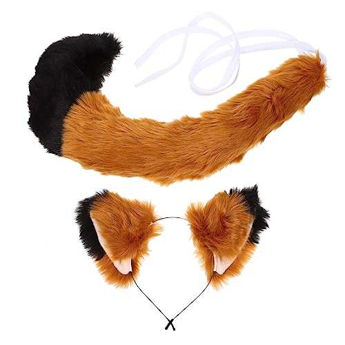 NIYANGLE 1Satz Fuchsohren Haarband für Karneval Kostümparty und Festivals Flauschige Tierkostüm Requisite aus Leichtem Umweltfreundlichem Material Erwachsene von NIYANGLE