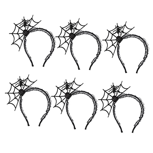 NIYANGLE 1Satz Halloween Haarband Spinnen Web Stirnbänder für Cosplay Partys Halloween Dekoration für Erwachsene Schwarz NIYANGLE 1Satz Halloween Haarband Spinnen Web Stirnbänder für Cosplay Partys Halloween Dekoration für Erwachsene Schwarz von NIYANGLE