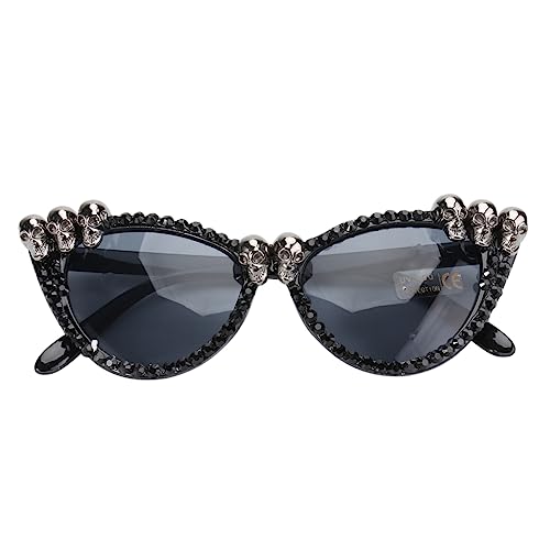 NIYANGLE 1stück Halloween Augenbrille Skull Brille Für Karneval Kostümparty Und Feste Dekorative Accessoires Für Erwachsene Silber von NIYANGLE