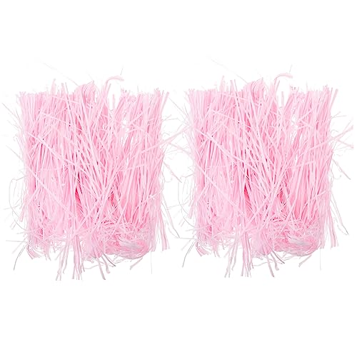NIYANGLE 2 Füllpapier selber machen Bastfaden selber machen Hochzeitsvorräte zerknitterter Papierfetzen Konfetti-Füller- zerkleinertes Papier Kisten Füllmaterial Rosa von NIYANGLE