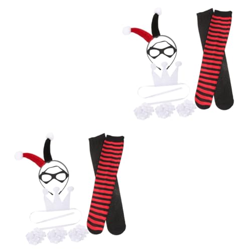 NIYANGLE 2 Sätze Clown-haarband Kind Erwachsene Cosplay Clown-kostüme Weibliches Clownkostüm Halloween-party-clown-kostüm Halloween Stirnband Dekorationen Kostümfrauen Stoff NIYANGLE 2 Sätze Clown-haarband Kind Erwachsene Cosplay Clown-kostüme Weibliches Clownkostüm Halloween-party-clown-kostüm Halloween Stirnband Dekorationen Kostümfrauen Stoff von NIYANGLE
