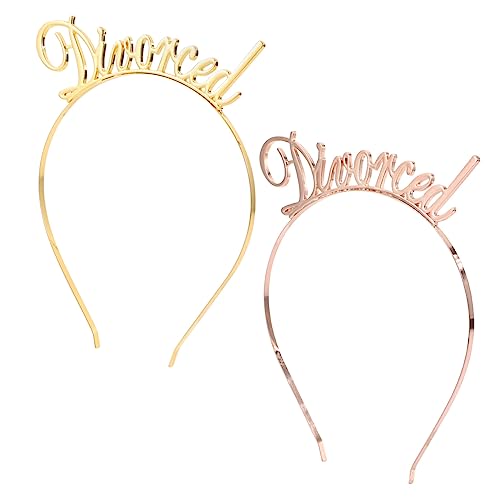 NIYANGLE 2 Stücke Legierungs Haarband für Frauen Geschiedenes Kopfschmuck für Partys Elastisches und Leichtes Haaraccessoire für Mädchen und Bräute Deko Haarband für Besondere Anlässe von NIYANGLE