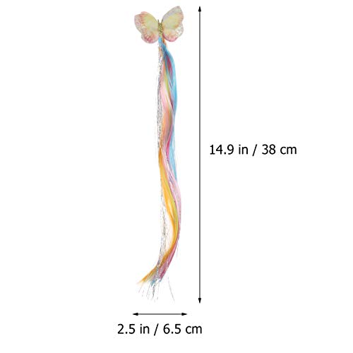 NIYANGLE 2 Stück Bunte Haarverlängerungen Haarclips für Kinderkostüm Geflochtenes Haaraccessoire für Partys Freizeitparks Einfach zu Tragen Langlebig und Schön Zufällige NIYANGLE 2 Stück Bunte Haarverlängerungen Haarclips für Kinderkostüm Geflochtenes Haaraccessoire für Partys Freizeitparks Einfach zu Tragen Langlebig und Schön Zufällige von NIYANGLE