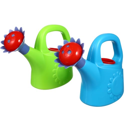 NIYANGLE 2 Stück Gießkannen Aus Kunststoff Cartoon-Strandgießkanne Badespielzeug Blumenförmiger Ausguss Kleinkind-Blumengartenwerkzeug (Zufällige Farbe) von NIYANGLE