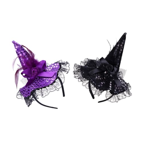 NIYANGLE 2 Stück Glitzernde Halloween Haarreifen Cosplay Zubehör für Damen und Kopfbedeckung für Halloween Karneval und Kostümpartys Schwarz und NIYANGLE 2 Stück Glitzernde Halloween Haarreifen Cosplay Zubehör für Damen und Kopfbedeckung für Halloween Karneval und Kostümpartys Schwarz und von NIYANGLE