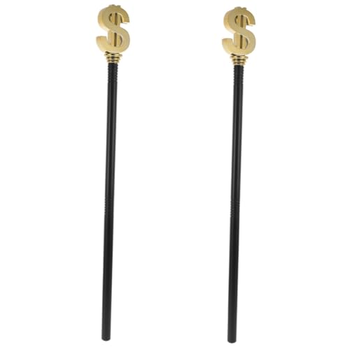 NIYANGLE 2 Stück Halloween Goldener Geldzeichen Teiliges Cosplay Requisit für Bühnenauftritte Vielseitiger Partystab für Kostümfeste Einfach Zerlegbar und Dekorativ NIYANGLE 2 Stück Halloween Goldener Geldzeichen Teiliges Cosplay Requisit für Bühnenauftritte Vielseitiger Partystab für Kostümfeste Einfach Zerlegbar und Dekorativ von NIYANGLE