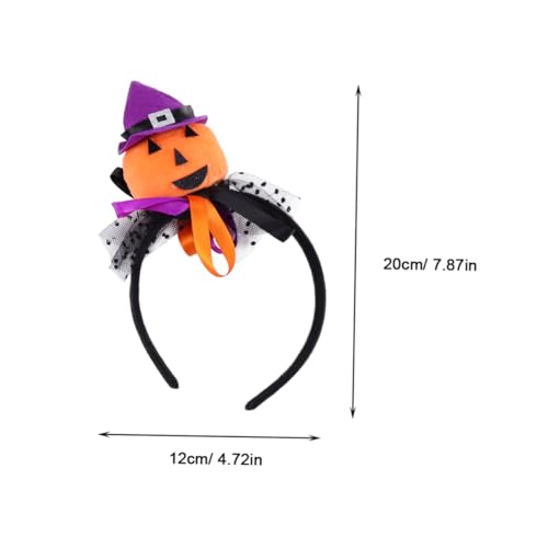 NIYANGLE 2 Stück Halloween Haarreifen mit Kürbis und Spinnennetz Dekorative Haaraccessoires für Erwachsene und Stabile und Stoffmaterialien Passend für Halloween Party und Festlichkeiten von NIYANGLE