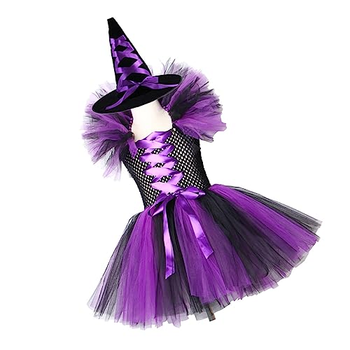 NIYANGLE 2 Stück Halloween-Kinderkleid kinderkostüme halloween kinderkostum halloween Dancing costume Halloween costume for teens Mädchenkleid Halloweenkostüm Nylongewebe Violett NIYANGLE 2 Stück Halloween-Kinderkleid kinderkostüme halloween kinderkostum halloween Dancing costume Halloween costume for teens Mädchenkleid Halloweenkostüm Nylongewebe Violett von NIYANGLE