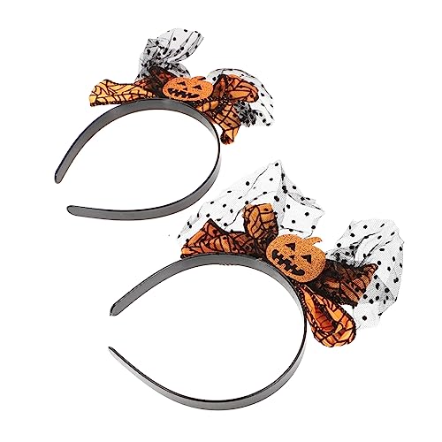 NIYANGLE 2 Stück Halloween Kürbis Haarbänder mit Schleife Bezaubernder Haarschmuck für Kostümpartys und Feiern Leicht und Tragbar für Halloween Versammlungen und Aufführungen NIYANGLE 2 Stück Halloween Kürbis Haarbänder mit Schleife Bezaubernder Haarschmuck für Kostümpartys und Feiern Leicht und Tragbar für Halloween Versammlungen und Aufführungen von NIYANGLE
