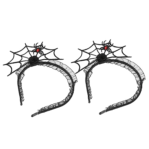 NIYANGLE 2 Stück Halloween Spinnen Haarreif Verstellbare Kostümaccessoires für Partys Maskeraden und Fototermine für Halloween und Karneval NIYANGLE 2 Stück Halloween Spinnen Haarreif Verstellbare Kostümaccessoires für Partys Maskeraden und Fototermine für Halloween und Karneval von NIYANGLE