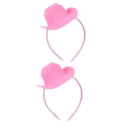 NIYANGLE 2 Stück Mini Cowgirl Hut Stirnband mit Elastischem Weichem Haarband Modisches Party Faschingskostüm für Damen und Mädchen Verstellbar Leicht und Bequem für Karneval und Cosplay NIYANGLE 2 Stück Mini Cowgirl Hut Stirnband mit Elastischem Weichem Haarband Modisches Party Faschingskostüm für Damen und Mädchen Verstellbar Leicht und Bequem für Karneval und Cosplay von NIYANGLE
