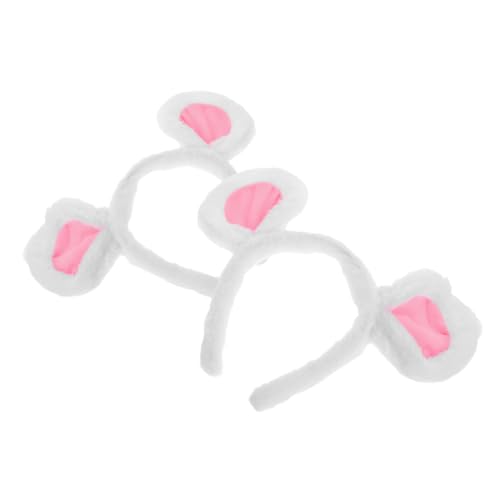 NIYANGLE 2 Stück Plüsch Stirnband mit Kleinen Weißen Mausohren Weiches Cartoon Kostüm Accessoire für Damen und Erwachsene Kuscheliger Haarreif für Halloween Karneval und Party NIYANGLE 2 Stück Plüsch Stirnband mit Kleinen Weißen Mausohren Weiches Cartoon Kostüm Accessoire für Damen und Erwachsene Kuscheliger Haarreif für Halloween Karneval und Party von NIYANGLE