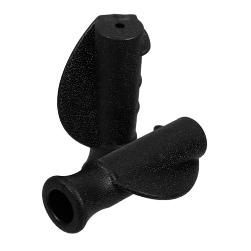 NIYANGLE 2 Stück Rollator-Griffabdeckung Gehhilfen Rollergriffe Griffe Walker-Griffpolster Gehhilfe-Handgriffhülse Griffabdeckung für Kinderwagen hhs Plastik Black von NIYANGLE