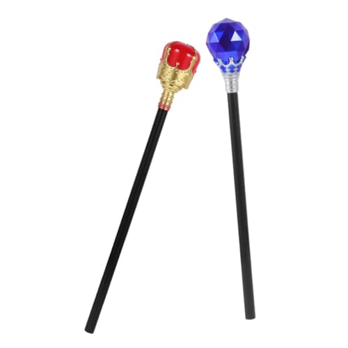 NIYANGLE 2 Stück Teiliges Königszepter Halloween Cosplay Stab Requisite Royaler Zauberstab mit Blauem und Rot Goldenem Design Langlebig und Dekorativ für Kostümpartys NIYANGLE 2 Stück Teiliges Königszepter Halloween Cosplay Stab Requisite Royaler Zauberstab mit Blauem und Rot Goldenem Design Langlebig und Dekorativ für Kostümpartys von NIYANGLE