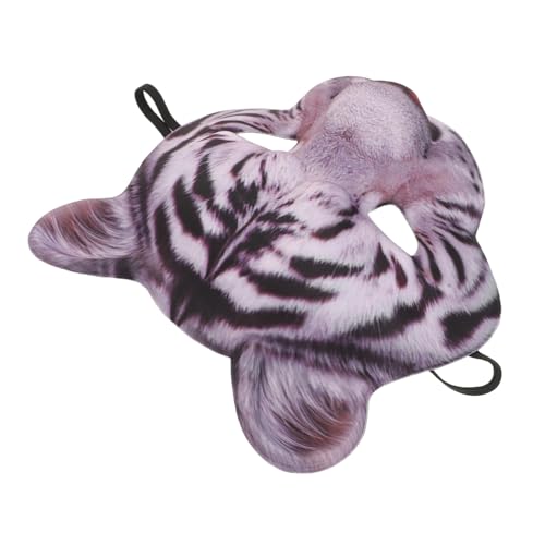 NIYANGLE 2 Stück Teiliges Tiger Tiergesichtsmaske Ergonomisch Atmungsaktiv Leicht Halbe Gesichtsmasken für Halloween Karneval Cosplay Party Damen und Herren von NIYANGLE