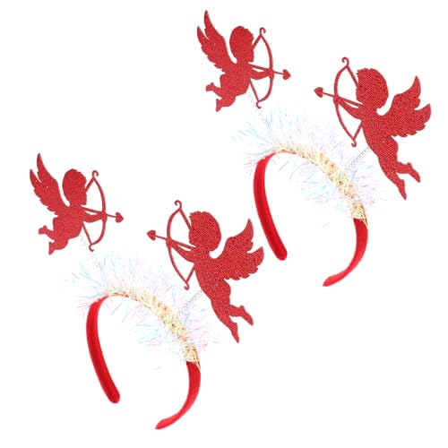 NIYANGLE 2 Stück Valentinstag Haarband mit Muster Kopfschmuck Accessoire für Partys und Hochzeiten und Auffällig von NIYANGLE