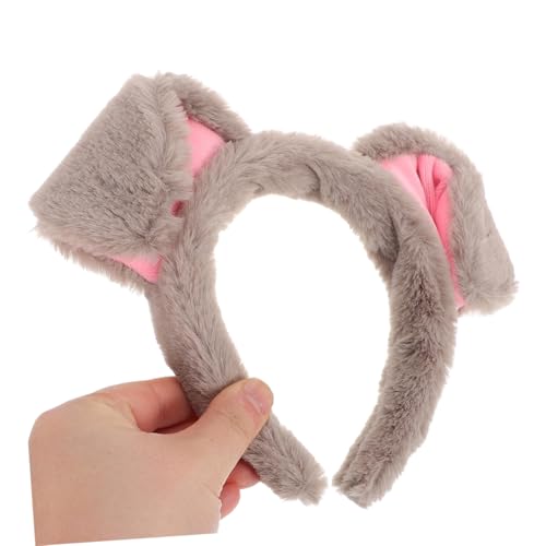 NIYANGLE 2 Stück Weiches Plüsch Hundeohren Stirnband Bequemes Tierohren Haarband für Erwachsene Vielseitiges Cosplay Accessoire für Halloween Geburtstagsparty und Rollenspiele von NIYANGLE