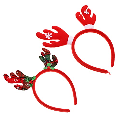 NIYANGLE 2 Stück Weihnachtliches Hirschgeweih Stirnband Teiliges Leichtes Xmas Haarreif für Festlicher Haarschmuck für Kostüm und Partydekoration für Weihnachtsfeiern und Fotorequisiten NIYANGLE 2 Stück Weihnachtliches Hirschgeweih Stirnband Teiliges Leichtes Xmas Haarreif für Festlicher Haarschmuck für Kostüm und Partydekoration für Weihnachtsfeiern und Fotorequisiten von NIYANGLE